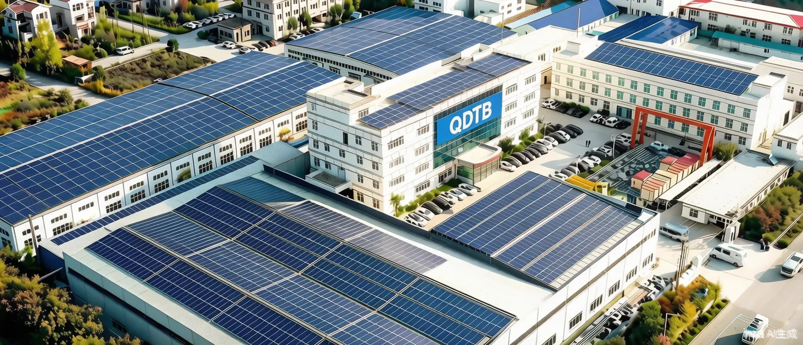 QDTB Factory Aerial View with Solar Panels