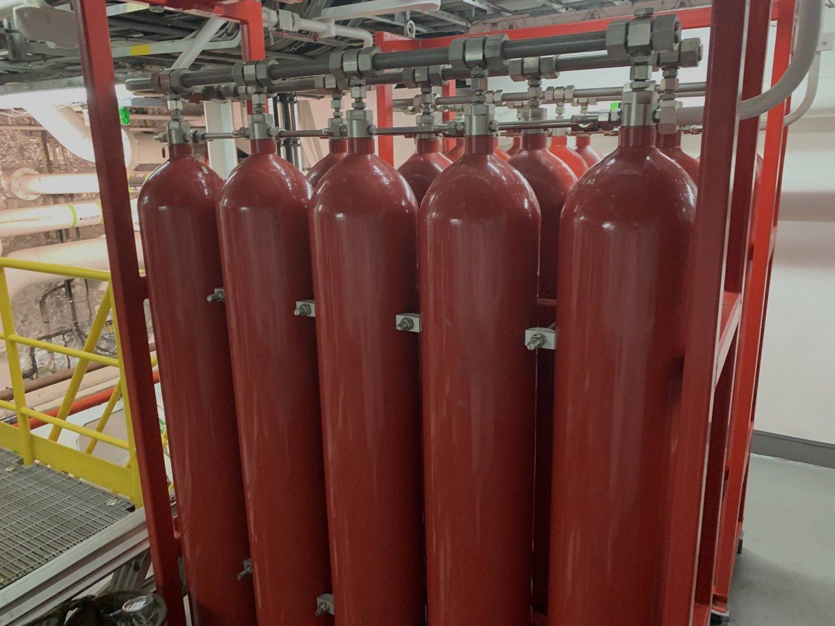 Cluster-level ESS Fire Suppression Systems