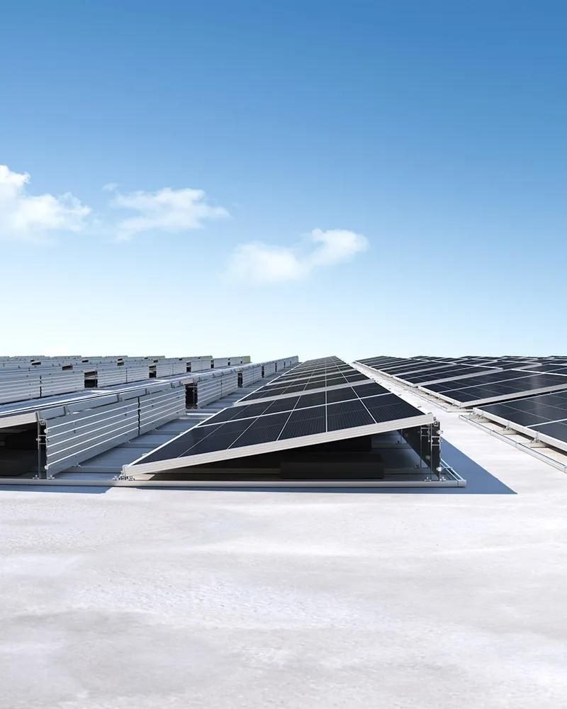 Flat-roof PV Mounting Structures